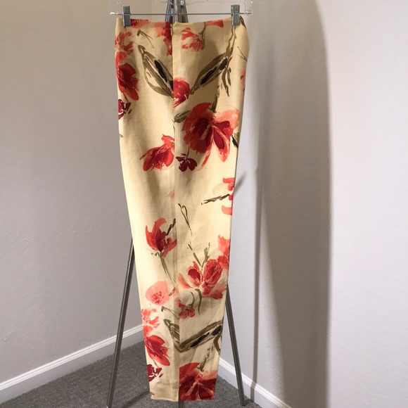 Dana Buchman Pants - Dana Buchman Linen/Silk Ankle Pants W/ Side Zipper